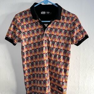 VTG Star Wars Graphic Polo Shirt Size S